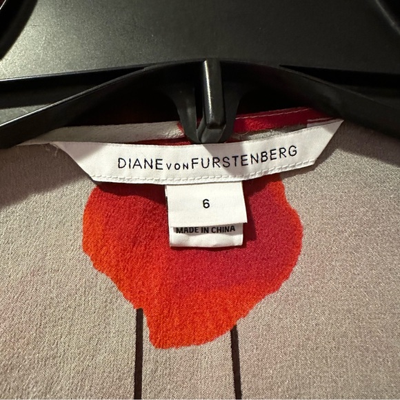 Diane Von Furstenberg Poppy Silk Floral Faux Wrap Dress - Picture 2 of 3